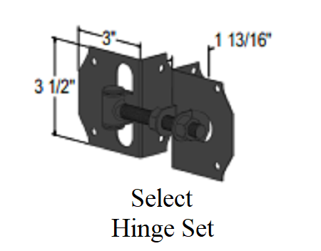 Dependa-bull Select Hinge Set Black