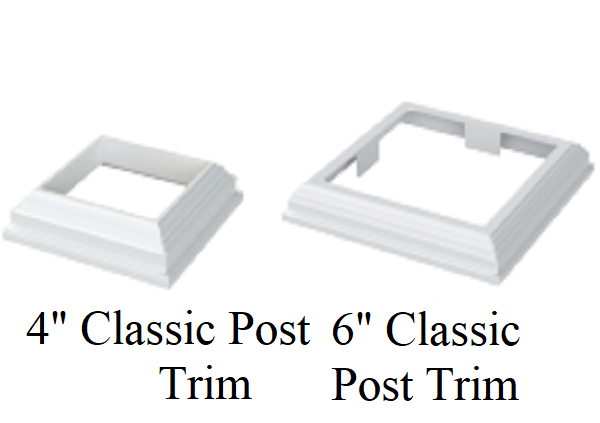 SOP 4" Classic Post Trim White