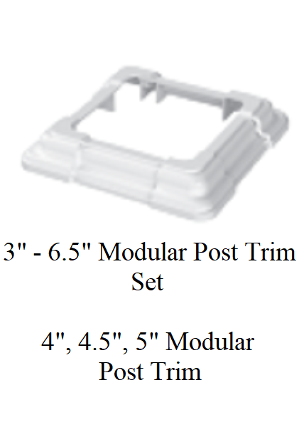 SOP 4" Modular Trim White (4 Pc)