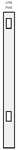 SPP 1.5^ x 5.5^ Cambridge 70^ High Privacy Fence Line Post White