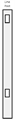 SPP 3' Classic/Columbia Straight Picket Fence Line Post White