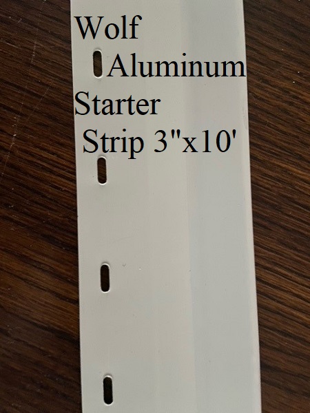 Wolf Aluminum Starter Strip 3"x10'