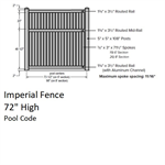 SOP Imperial Yard Fence 6' H x 6' W Gate Clay