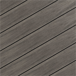 Wolf PVC G&G Decking Black Walnut 1x 6x 20'