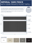 SOP Imperial Yard Fence  5' H x 6' W Section WB