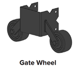 Dependa-bull 5'' Gate Wheel Black
