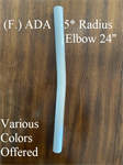 KFR (F.) 5° Radius Elbow (24-1/2^) Gloss White