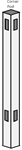 SOP 4' Classic/Columbia Concave Picket Fence Corner Post Almond