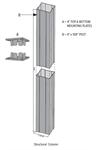 KFR 4^ x 108^ Keylink Porch Post Kona