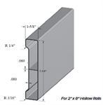 SOP 2^ x 8^ x 21' Aluminum Support