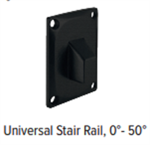 KFR Universal Stair Bracket 4 Pack American Series Matte Black