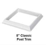 SOP 8^ Square Column Trim Set White