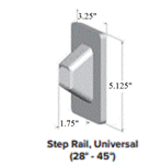 SOP 1000/3000  Series Universal Stair Brackets 4-pack White