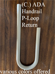 KFR (C.) ADA Handrail P-Loop Return [Matte White]