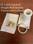 KFR (T.) ADA Handrail Straight Wall Bracket [Matte Black]