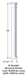 SOP 8^ x 108^ Round Structural Column White