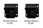 KFR Vertical Swivel Top Rail Bracket 0°-30° 2 Pack Amer. Series Gloss Black