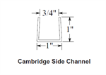 58^ x 3/4^ Cambridge Side Channel [Clay]