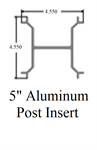 5^ x 96^ Aluminum Post Insert