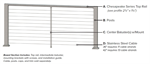 KFR Chesapeake Horizontal Cable Level Section 3' x 6' Matte White