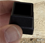 KFR Square Baluster Level Mount Tex Black