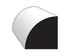 WolfWhite Quarter Round 3/4^ x 16'