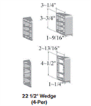 SPP 3000 Series 22-1/2° Wedge Set 4-pack White