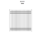 KFR 72^ H x 46-1/2^ W Gate #211111 Gloss Black