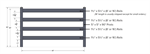 SOP 1-1/2^ x 5-1/2^ 4-Rail Ranch Rail Section White