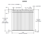 KFR 48^ H x 34-1/2^ W Gate #222022 Gloss White