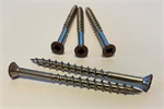 #8 x 2-1/4^ S.S Trim Head Screw Rosewood, #2 Square Drive