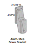 SPP Aluminum Step Down Bracket Clay