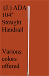 KFR (J.) 104^ Straight Handrail Brownstone