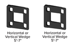 KFR Horizontal Swivel Wedge 5°-7° 2 Pack Tex White