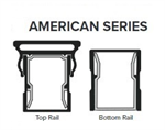 KFR American Series 48^Wx 36^H Adj Railing Gate Horiz Cable Oil Rubbed Bronze