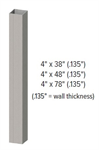 Keylink 4^ x 38^ Alum Heavy Wall Post Sleeve Oil Rubbed Bronze