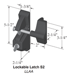 D&D Lockable Gate Latch (LLAA) Black