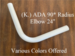 KFR (K.) 90° Radius Inside Elbow (13^x 13^) Tex Black