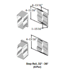 SPP 5000 Series 32°-36° Stair Brackets 4-pack Clay