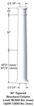 SOP 10^ x 108^ Tapered Structural Column White