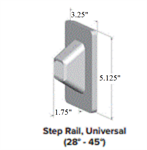SPP 1000/3000 Series Universal Stair Brackets 4-pack Black