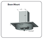 SPP 10^ Round Beam Mount Assembly Clay