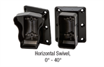 KFR Horizontal Swivel Bracket 0°-40° 4 Pack Lancaster Series Gloss Black