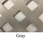4' x 8' Poly Lattice 1^ Diagonal Hole Gray