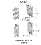 SPP 3000 Series 32°-36° Stair Brackets 4-pack Black