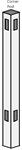 SPP 57^ Classic/Columbia Concave Picket Fence Corner Post White, Pool Code