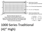 SOP 1000 Series Traditional Level Section 3-1/2' x 6' Clay