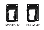 KFR 32°-36° Stair Top Rail Bracket 2 Pack American Series Matte Black