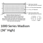 SOP 1000 Series Madison Level Section 3' x 6' Clay