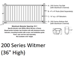 SOP 200 Witmer Level Section 3' x 10' Black w/